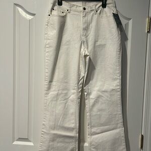 Denim and Company Straight Leg White Jeans Size 14